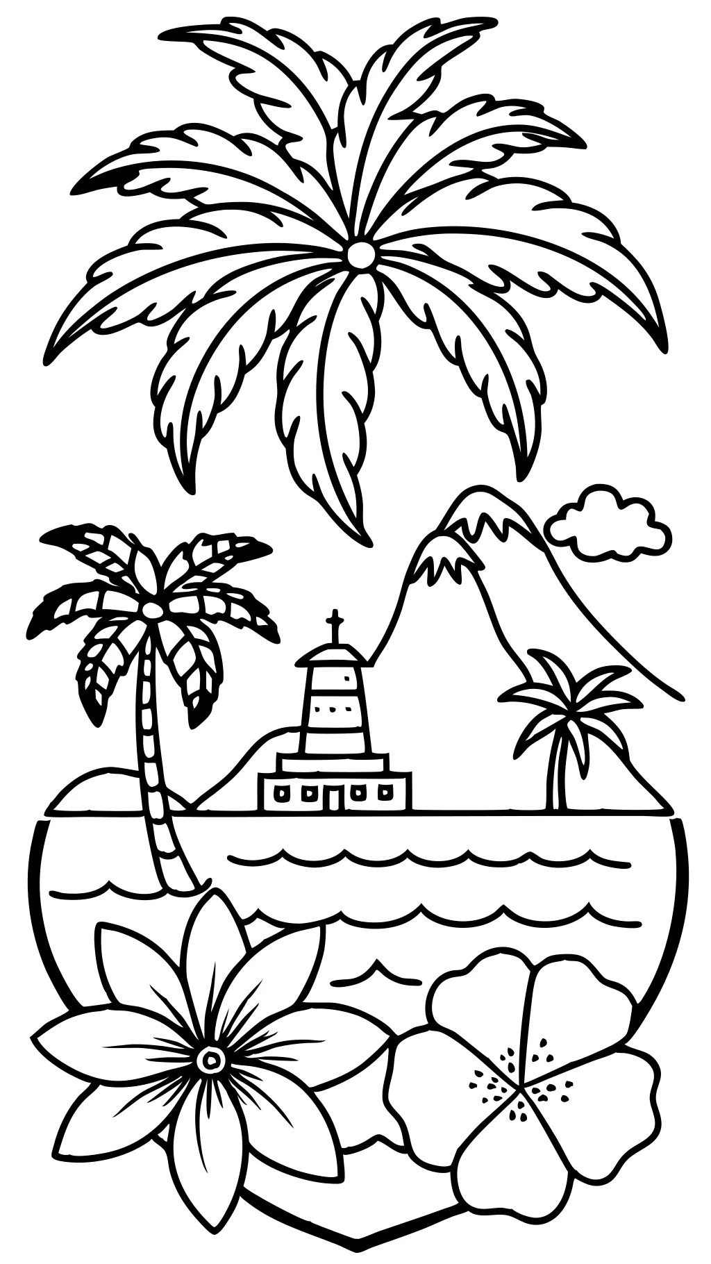 coloring pages hawaii